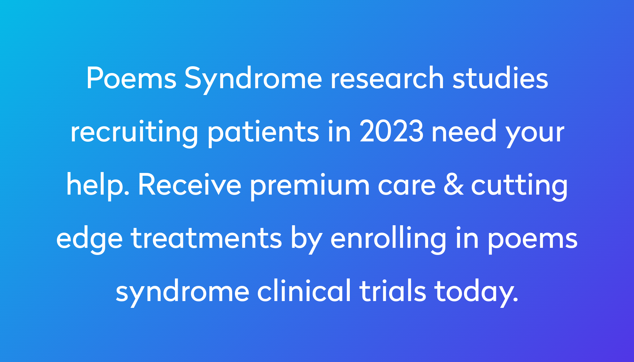 top-10-poems-syndrome-clinical-trials-2023-studies-power